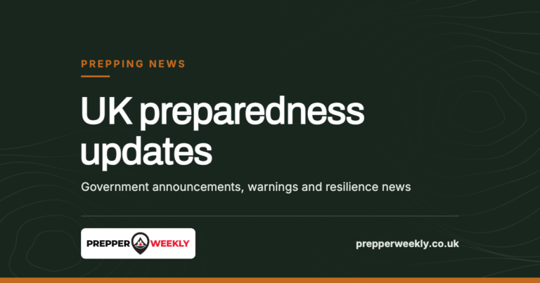 Prepping News – UK preparedness updates from Prepper Weekly